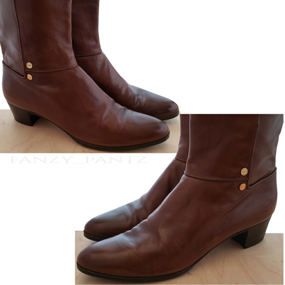 Salvatore Ferragamo boots knee high brown vintage - Picture 8 of 8